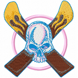 Ski Embroidery Design 8 Ski Embroidery Design 8